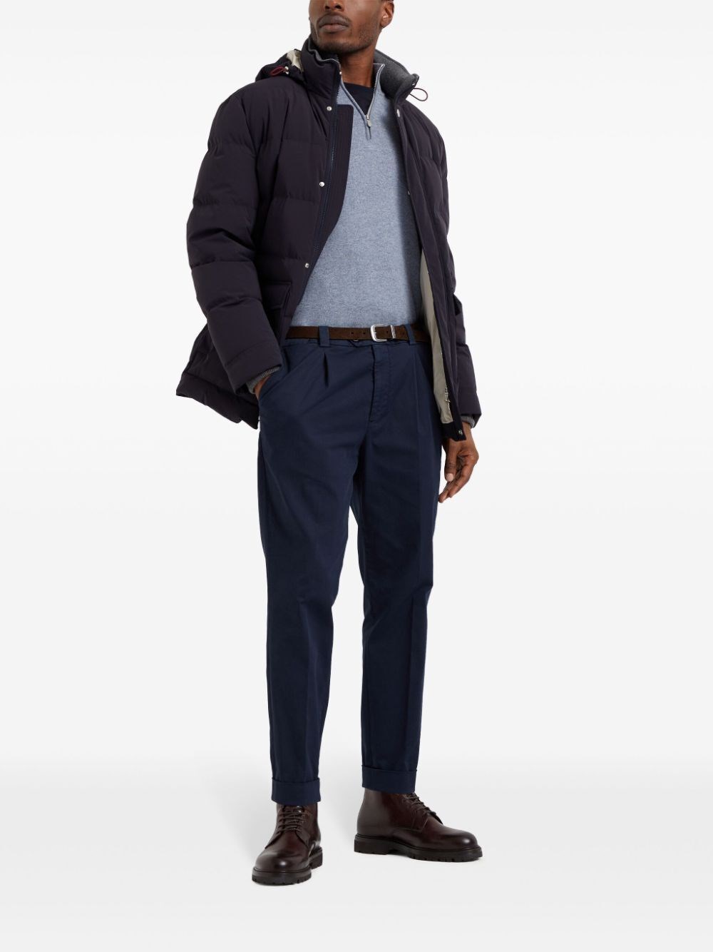 Brunello cucinelli Turtle-Neck Sweater With Zipper Sconto