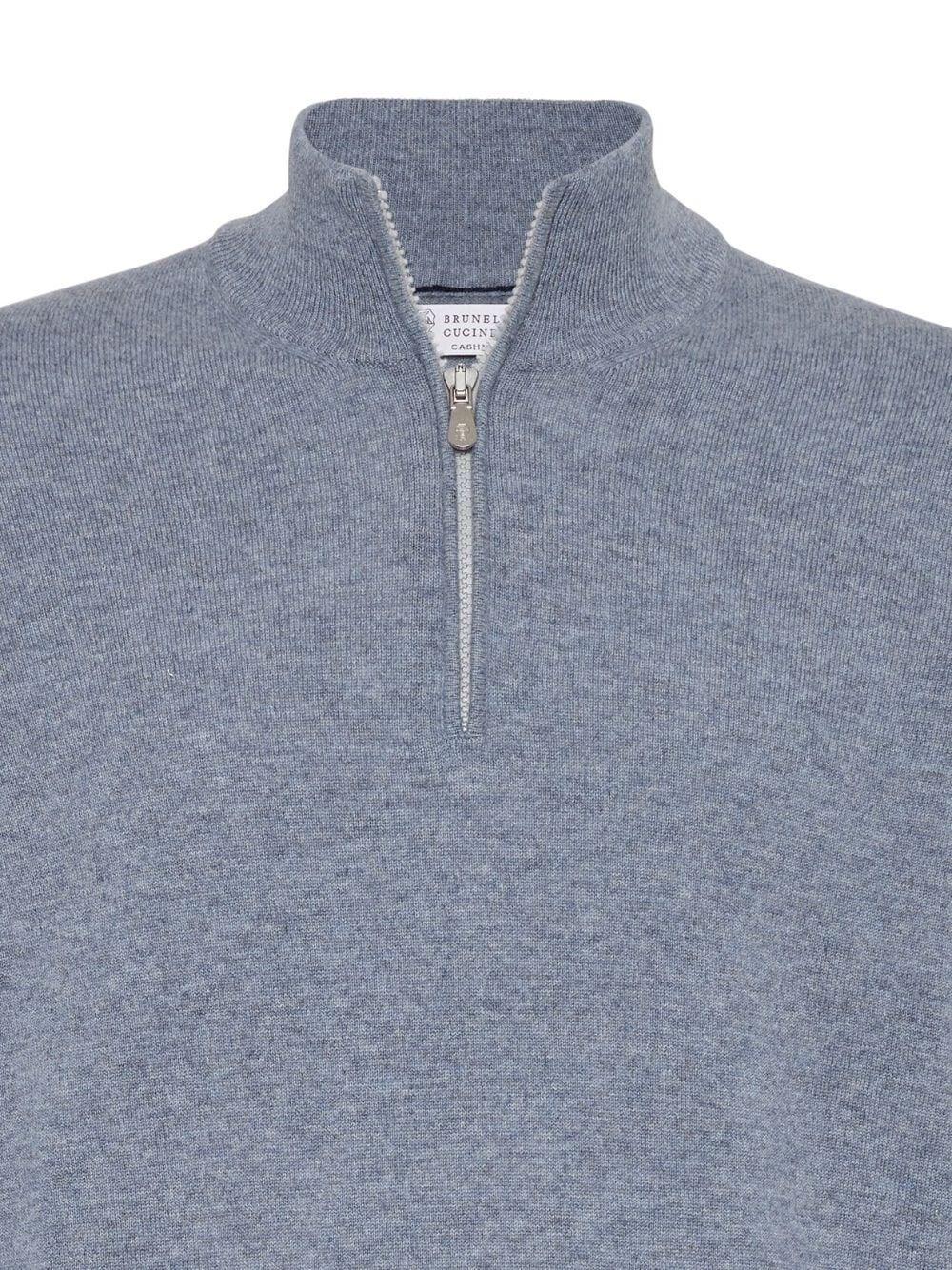 Brunello cucinelli Turtle-Neck Sweater With Zipper Sconto