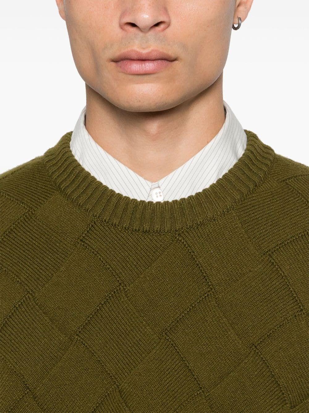 Bottega veneta `Intreccio Wool Jumper` Outlet