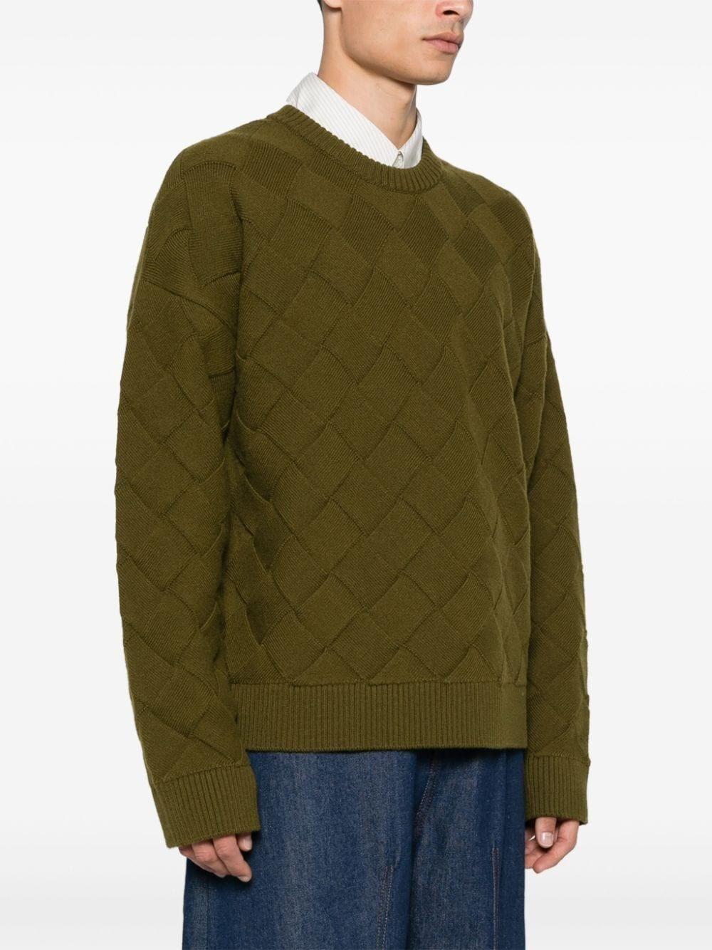 Bottega veneta `Intreccio Wool Jumper` Outlet
