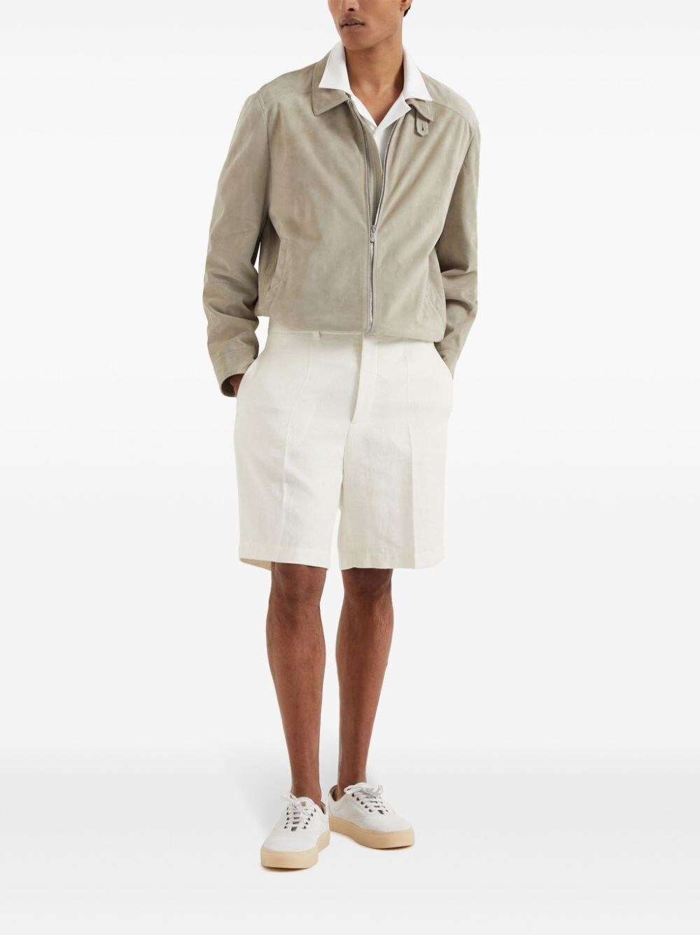 Brunello cucinelli Leather Jacket Vendita Economica