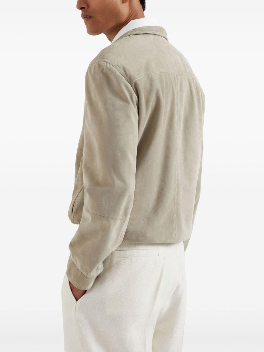 Brunello cucinelli Leather Jacket Vendita Economica