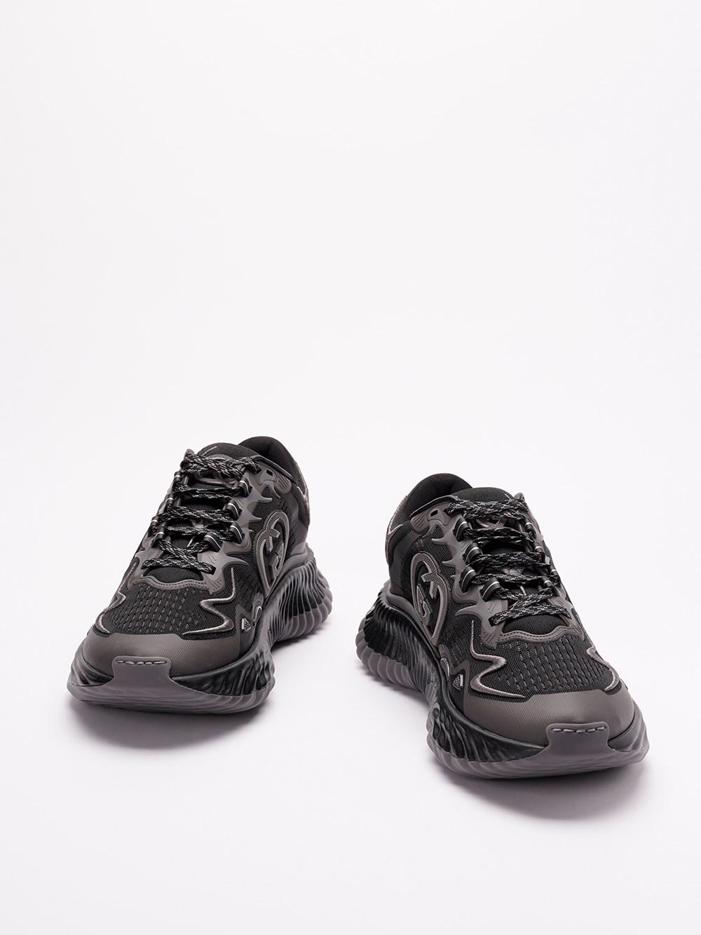 Gucci Fabric `Ripple` Sneakers Black Friday Prezzi