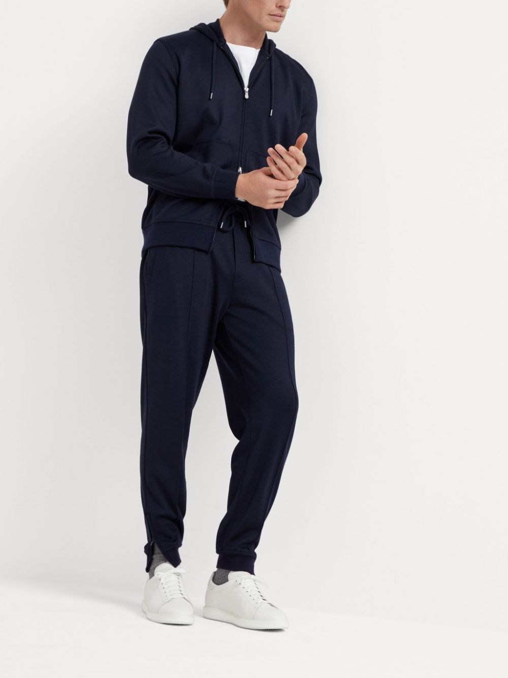 Brunello cucinelli Hooded Sweatshirt With Zipper Offerta
