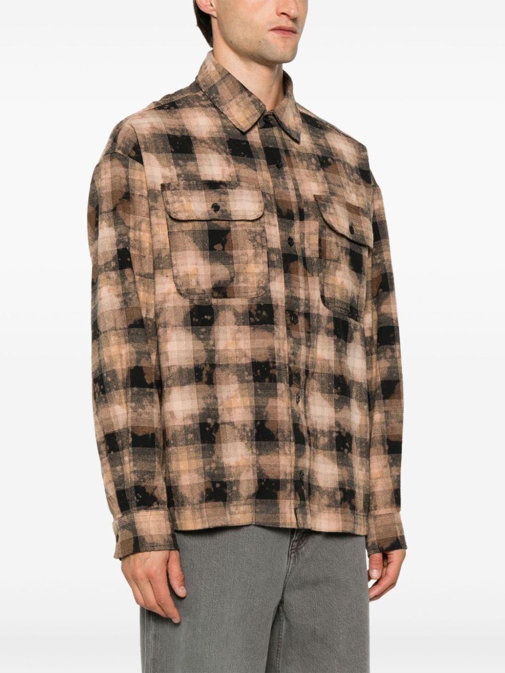 Palm angels `Curved Logo` Check Shirt I Più Venduti