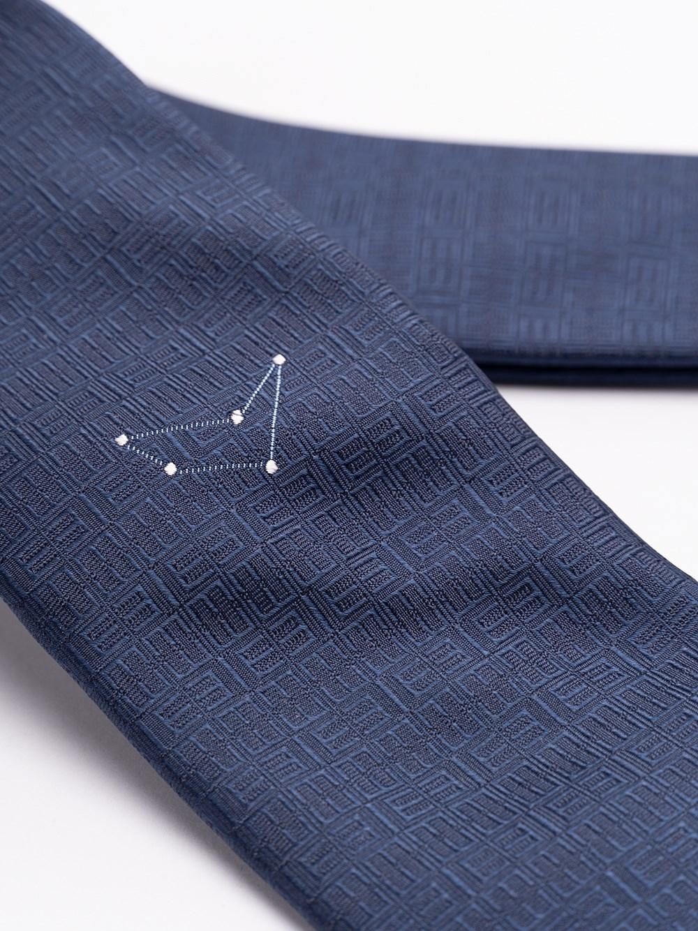 Elios Silk Tie with Zodiac Sign Promozione Limitata