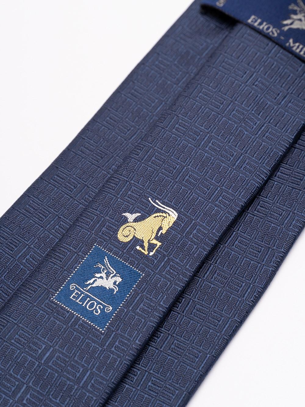 Elios Silk Tie with Zodiac Sign Promozione Limitata