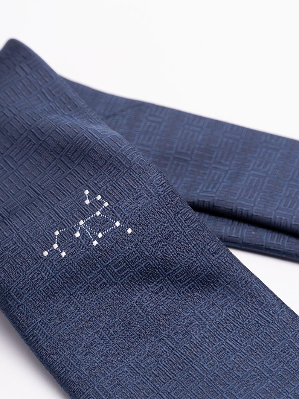 Elios Silk Tie with Zodiac Sign 2025