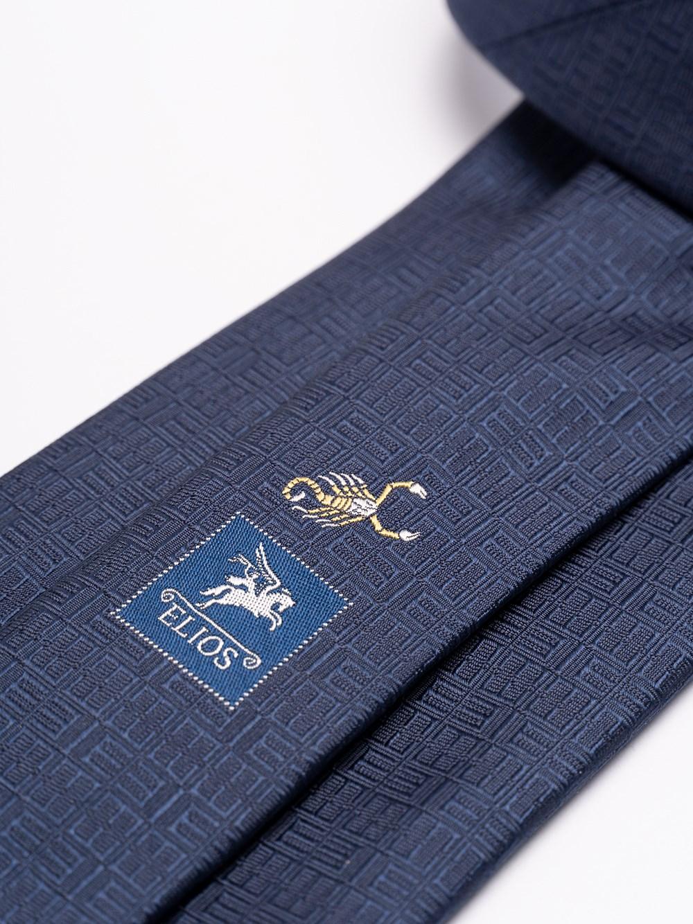 Elios Silk Tie with Zodiac Sign Shopping Online
