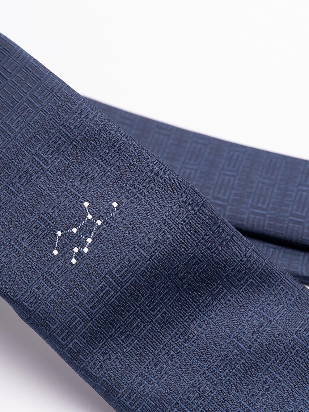 Elios Silk Tie with Zodiac Sign Nuovo