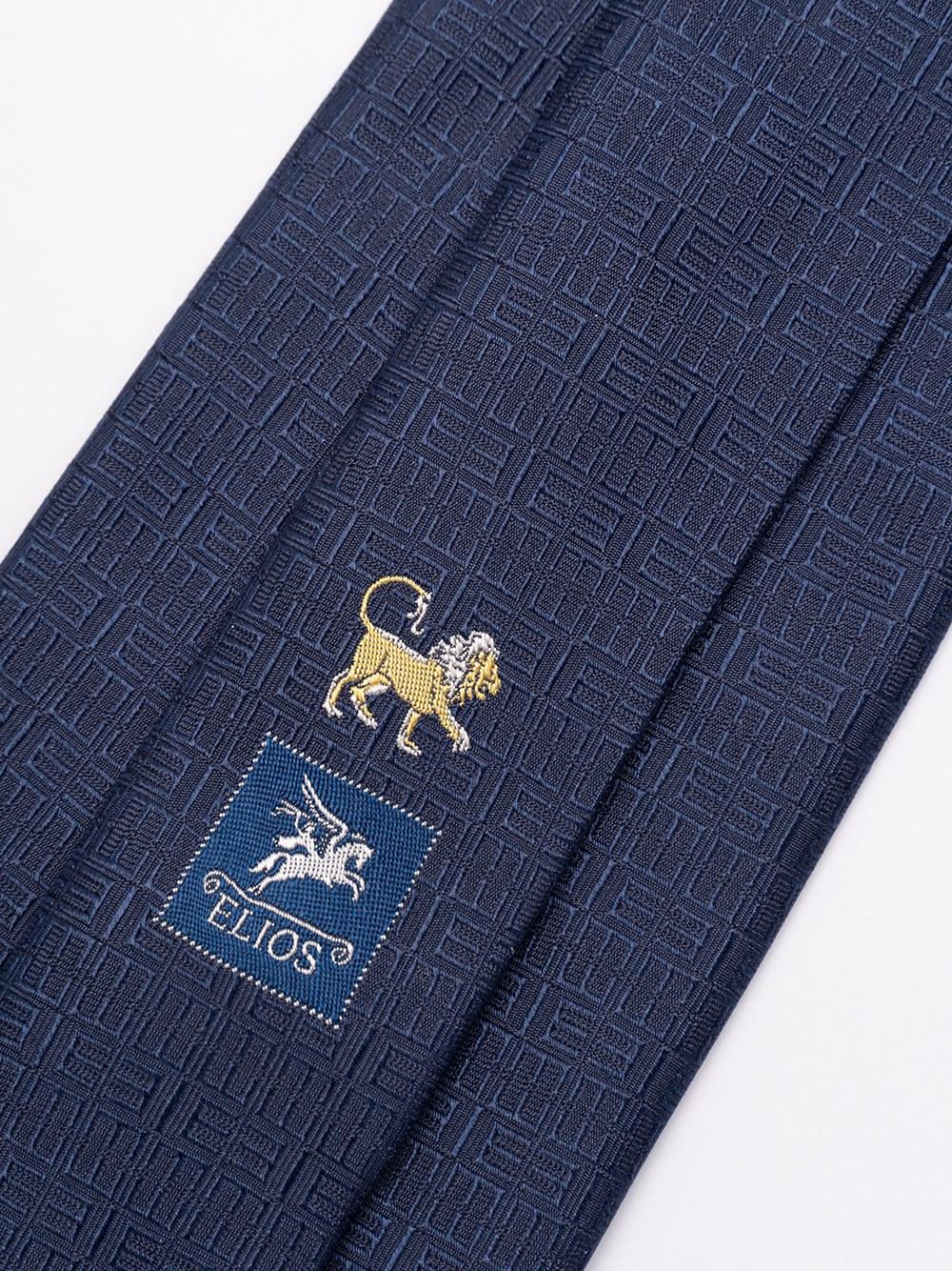 Elios Silk Tie with Zodiac Sign Qualità