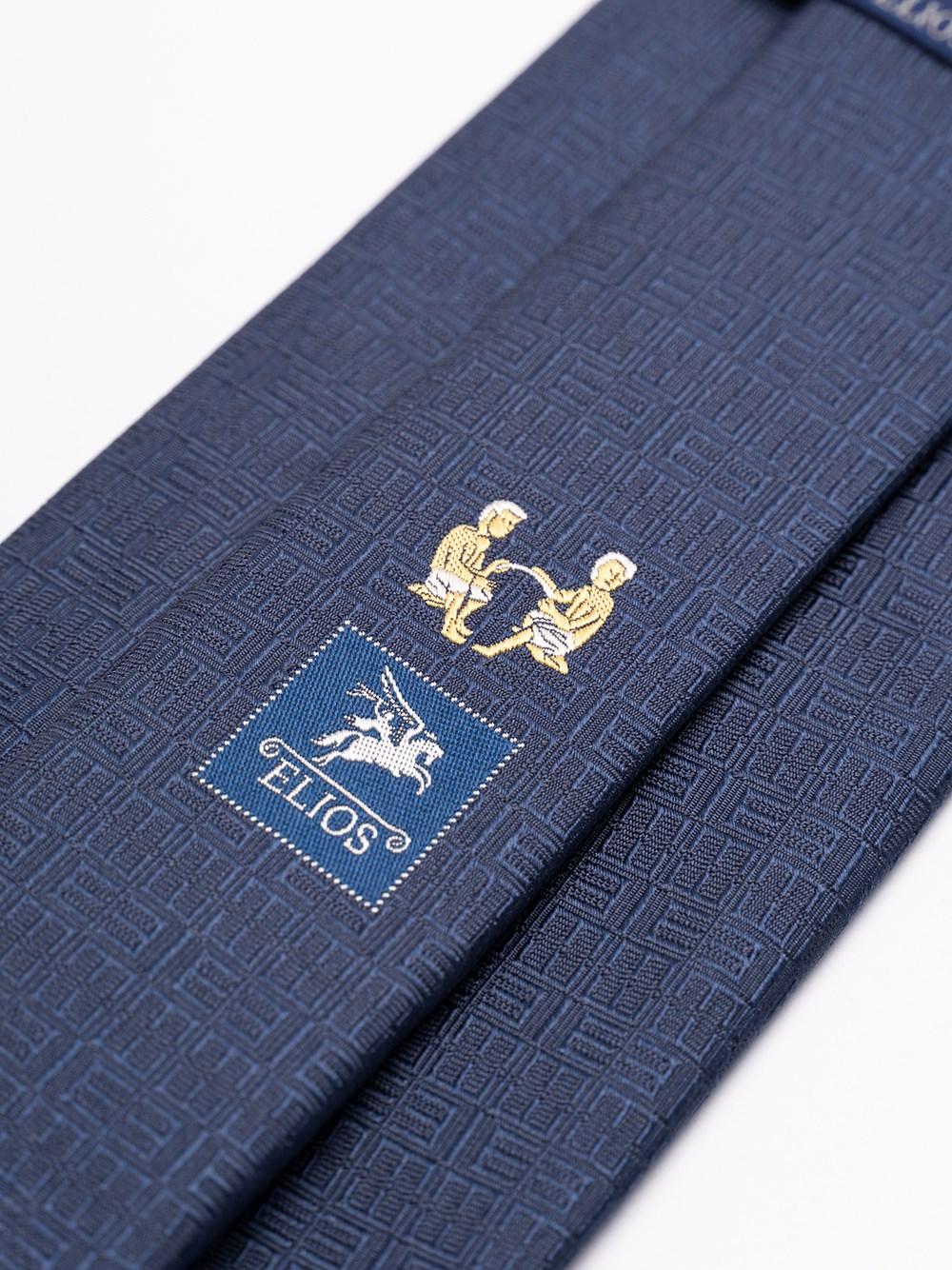 Elios Silk Tie with Zodiac Sign Vendita