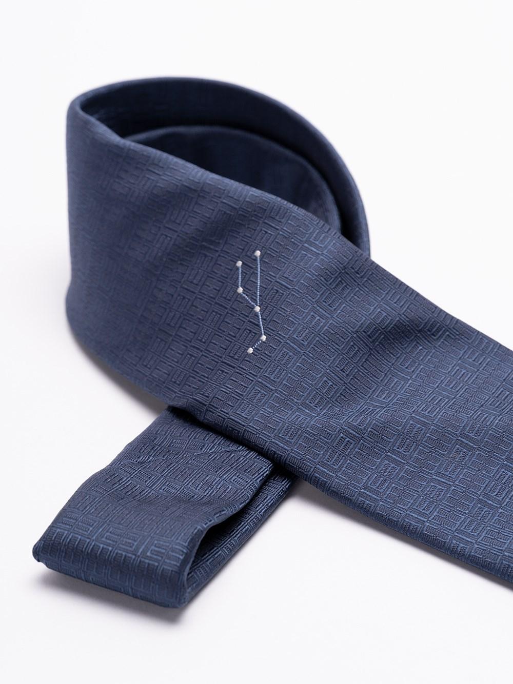 Elios Silk Tie with Zodiac Sign Promozione