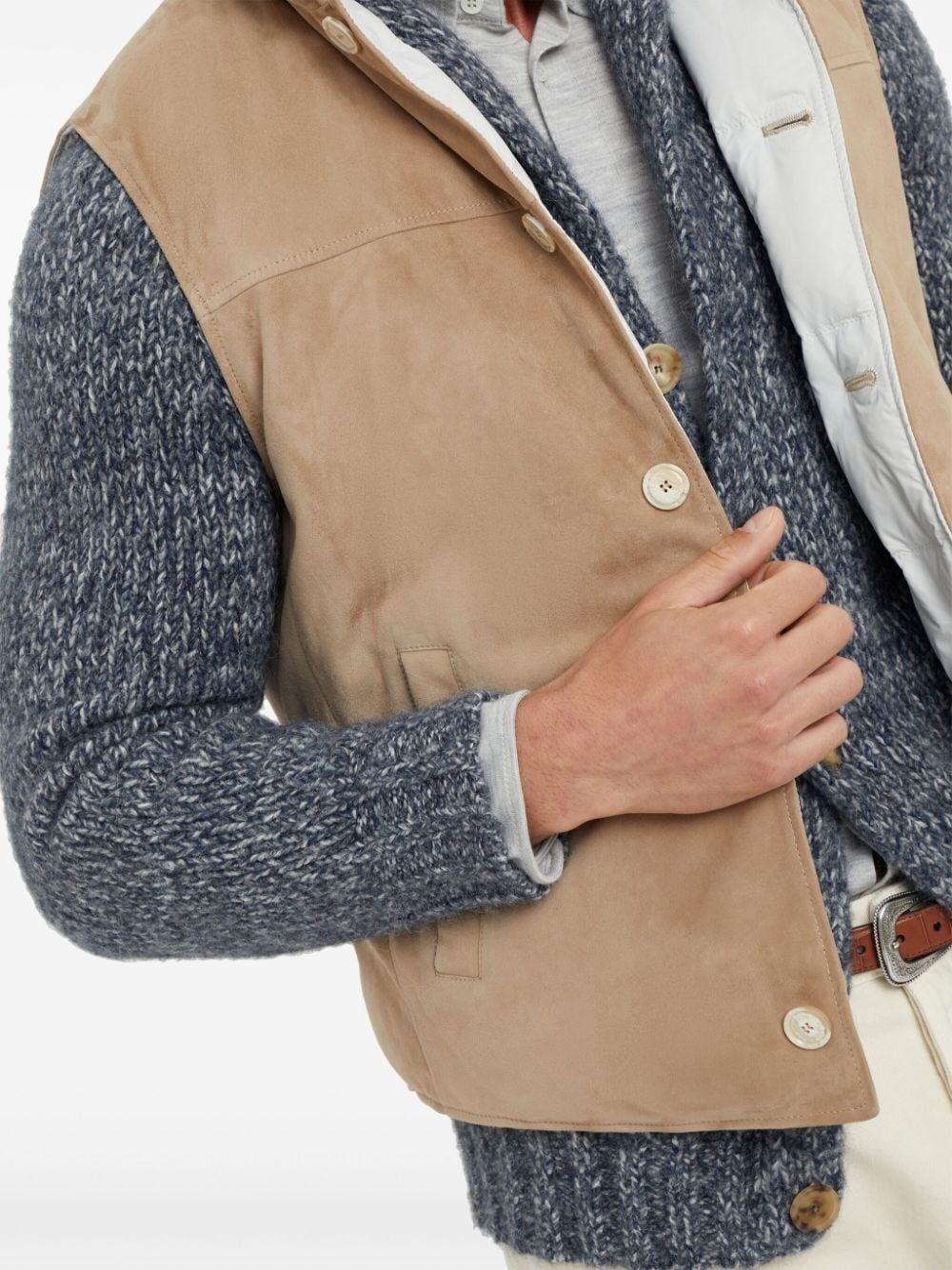 Brunello cucinelli Padded Leather Vest Fino Al -60%