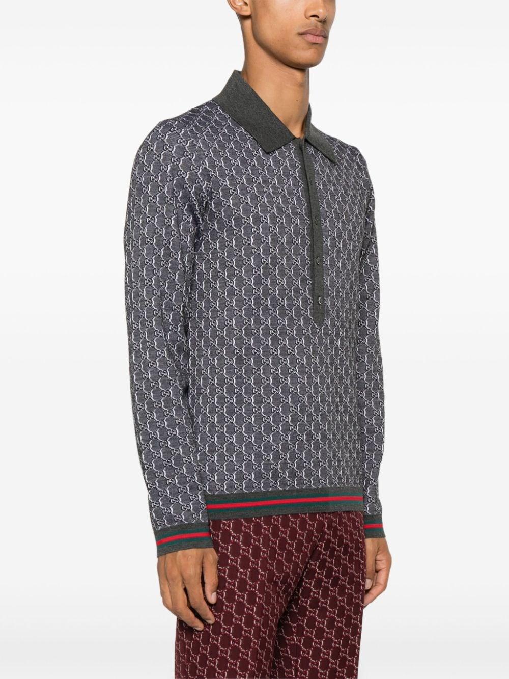Gucci Long Sleeve Polo Shirt Negozio