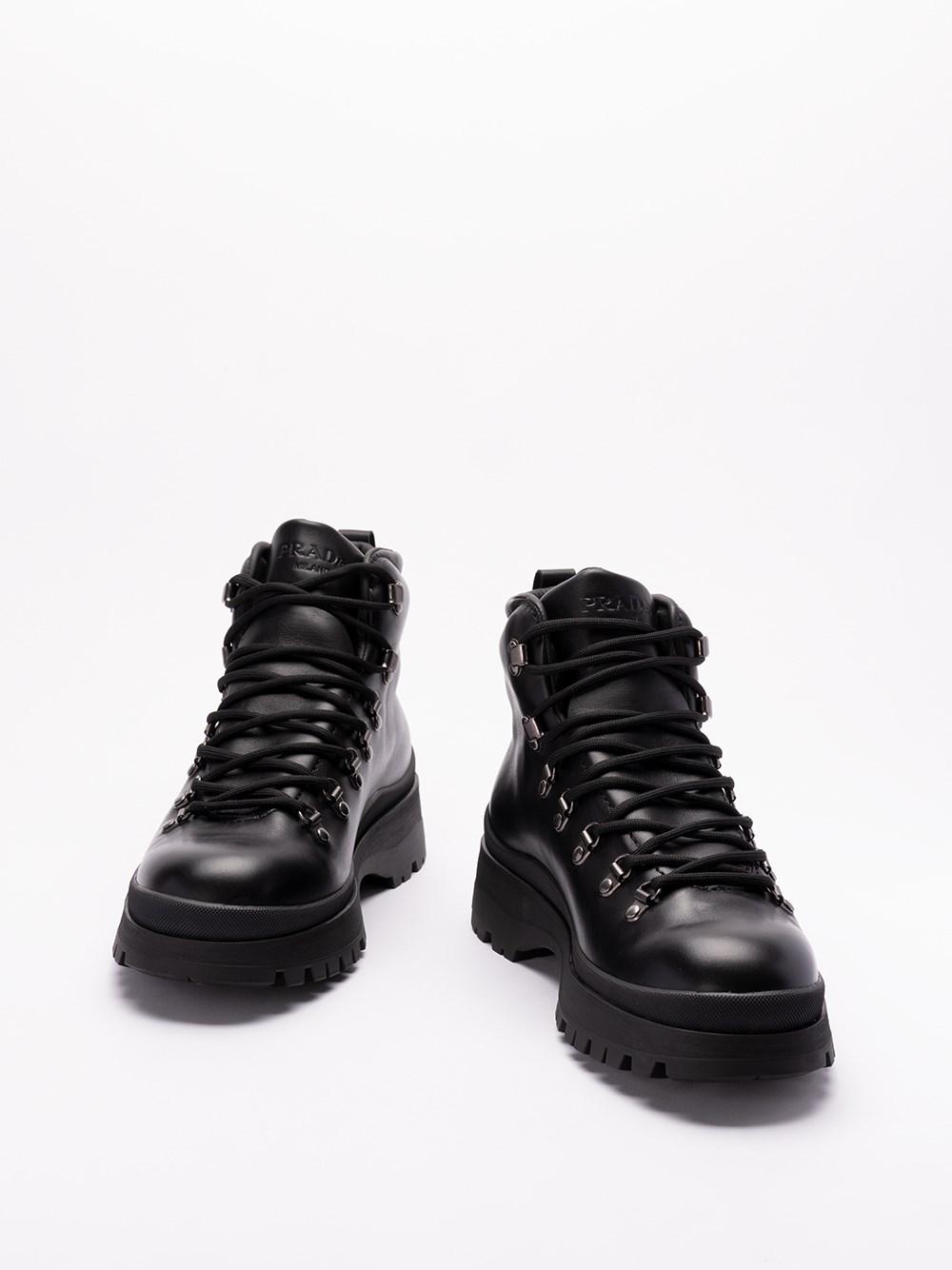Prada Leather Boots Outlet