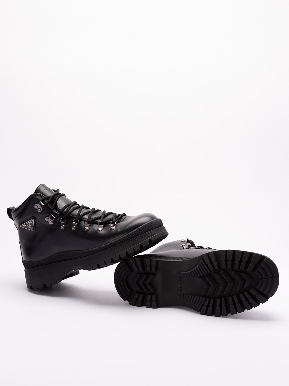 Prada Leather Boots Outlet
