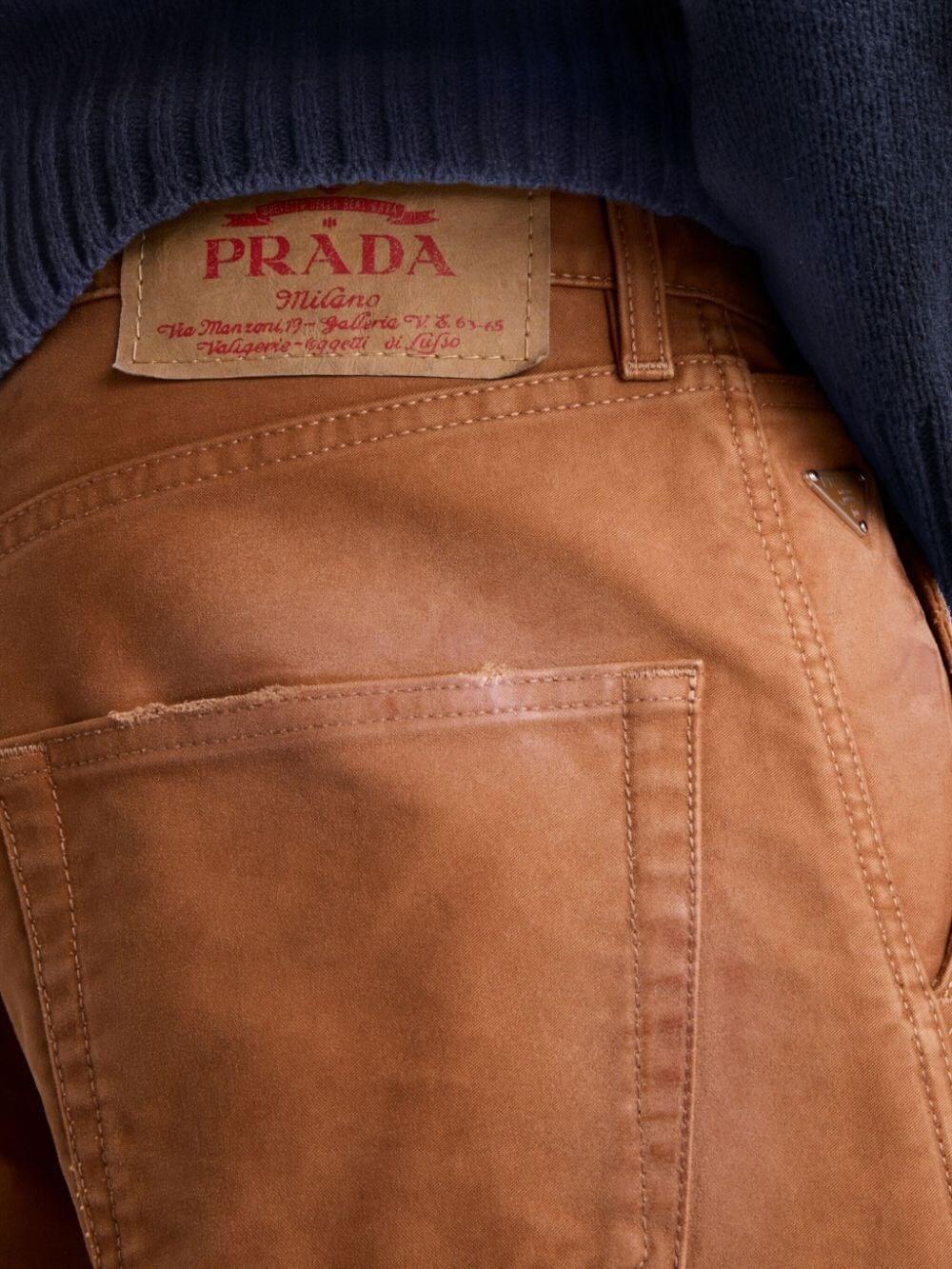 Prada Moleskin Pants Vendita Economica