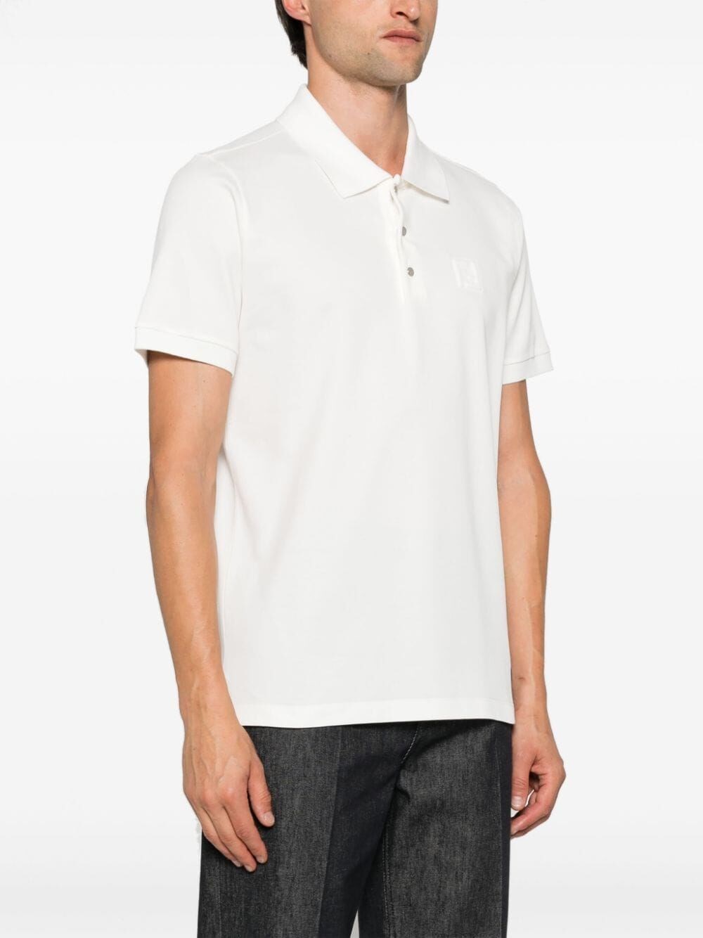 Fendi `FF` Embossed Polo Shirt I Più Venduti