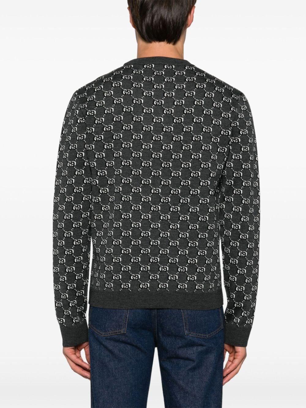Gucci Long Sleeve Crew-Neck Sweater In Linea