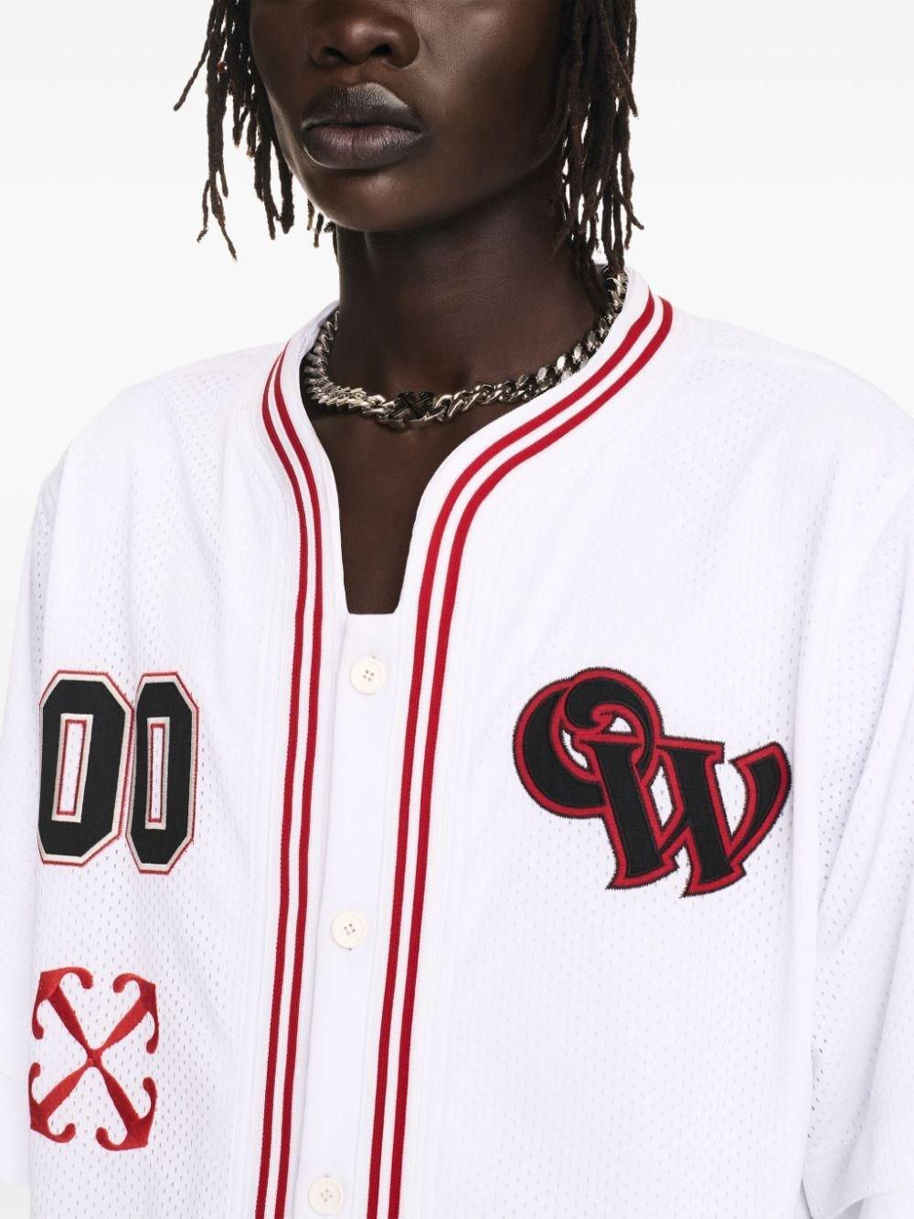Off white `Gothic Logo Hybr` Baseball Consegna Veloce
