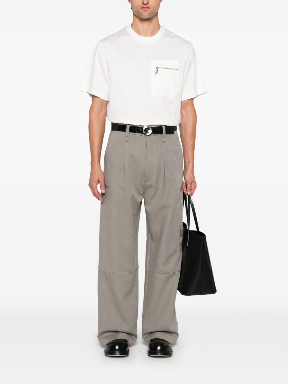 Fendi `FF` Pocket T-Shirt Economico