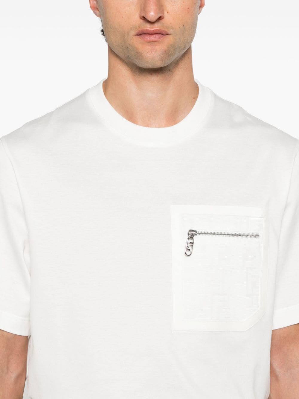 Fendi `FF` Pocket T-Shirt Economico