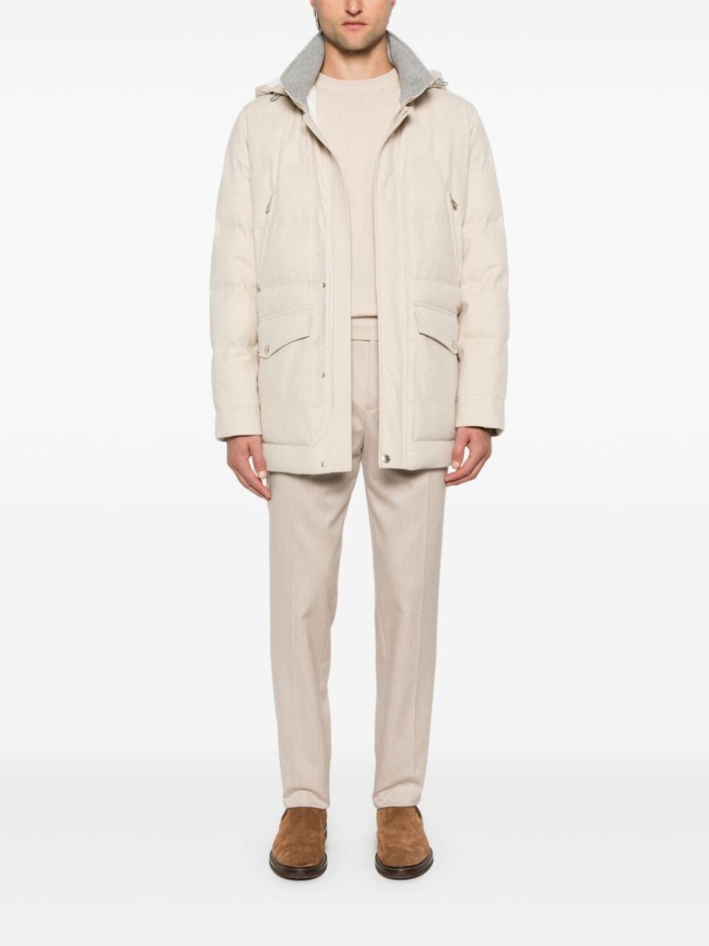 Brunello cucinelli Water Resistant Padded Jacket In Vendita