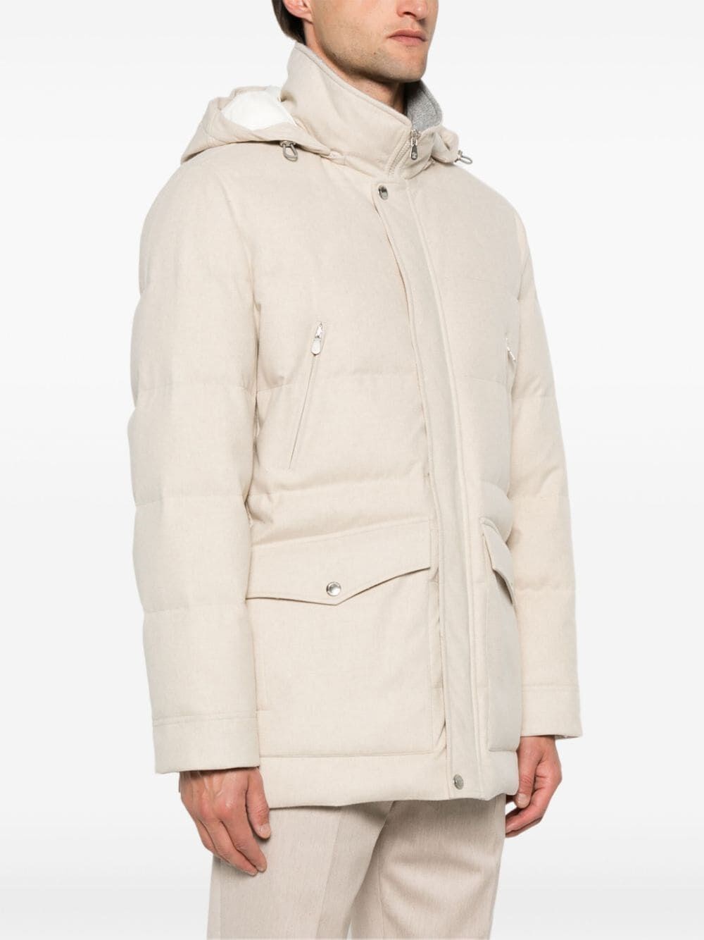 Brunello cucinelli Water Resistant Padded Jacket In Vendita