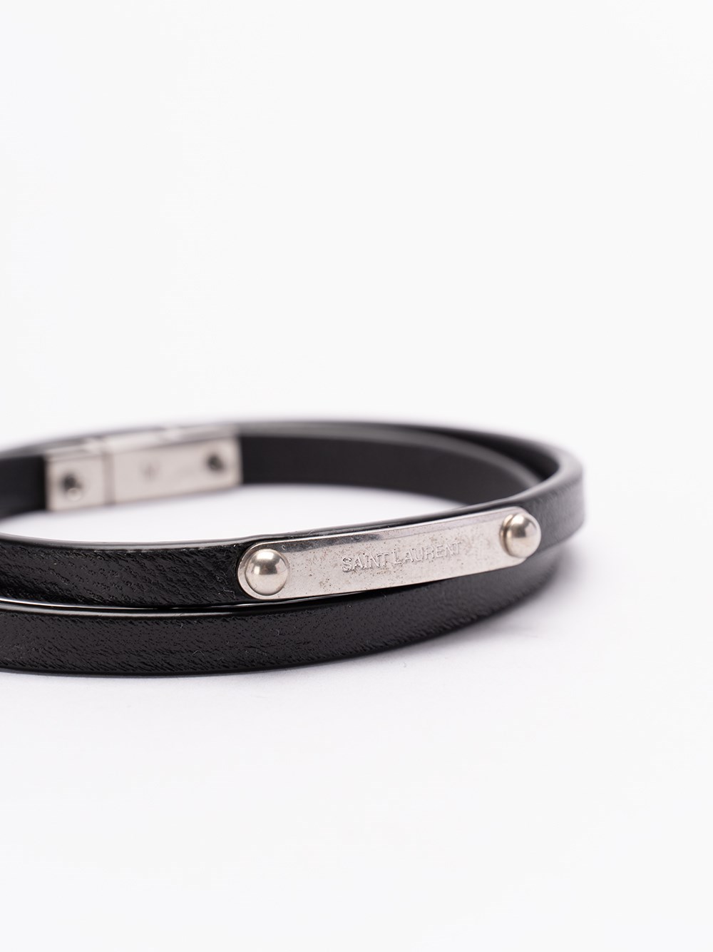 Saint laurent Double-Wrap Bracelet Moda