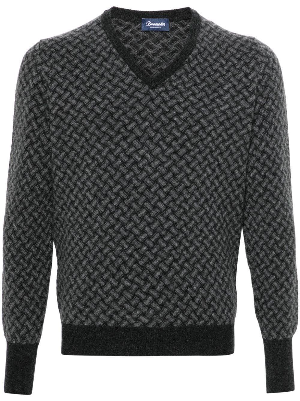 Drumohr V-Neck Sweater Vendite Flash