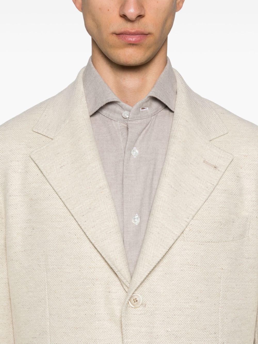 Brunello cucinelli Deconstructed `Cavallo` Blazer Offerta natalizia