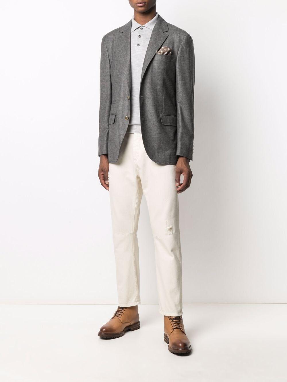 Brunello cucinelli Polo-Style Lightweight Sweater Ultimo giorno