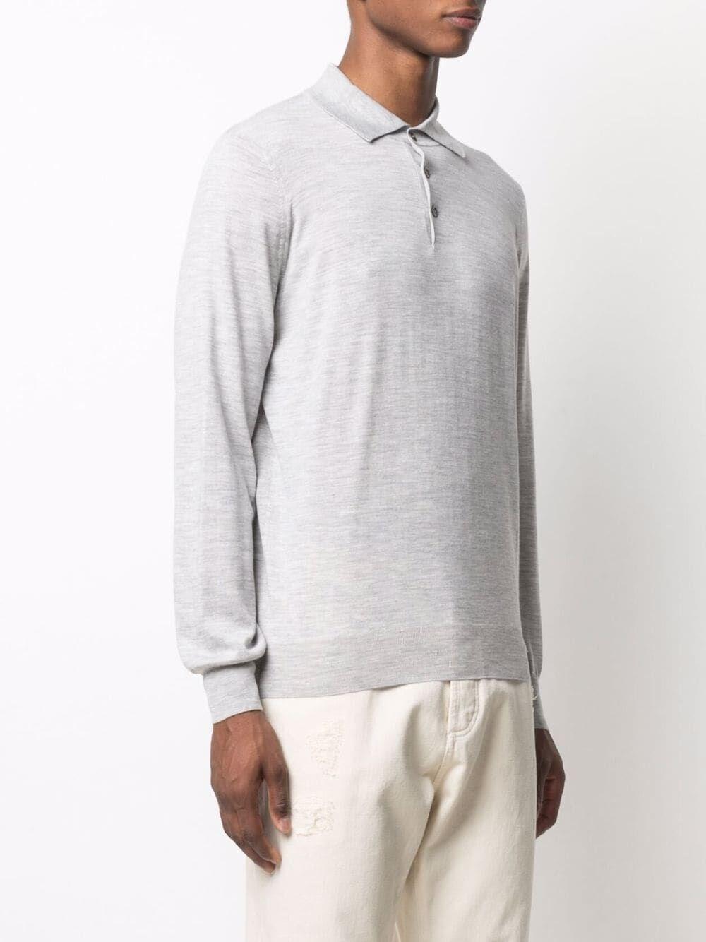 Brunello cucinelli Polo-Style Lightweight Sweater Ultimo giorno