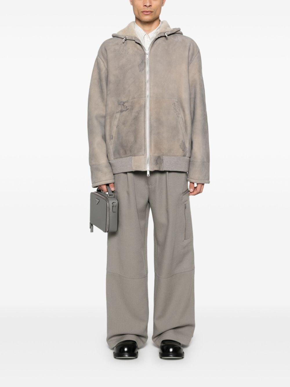 Prada Shearling Hooded Jacket Only for today