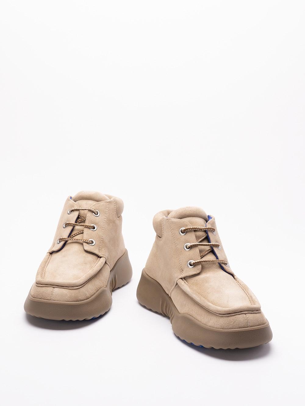 Burberry Suede `Log` Boots Promozione Limitata