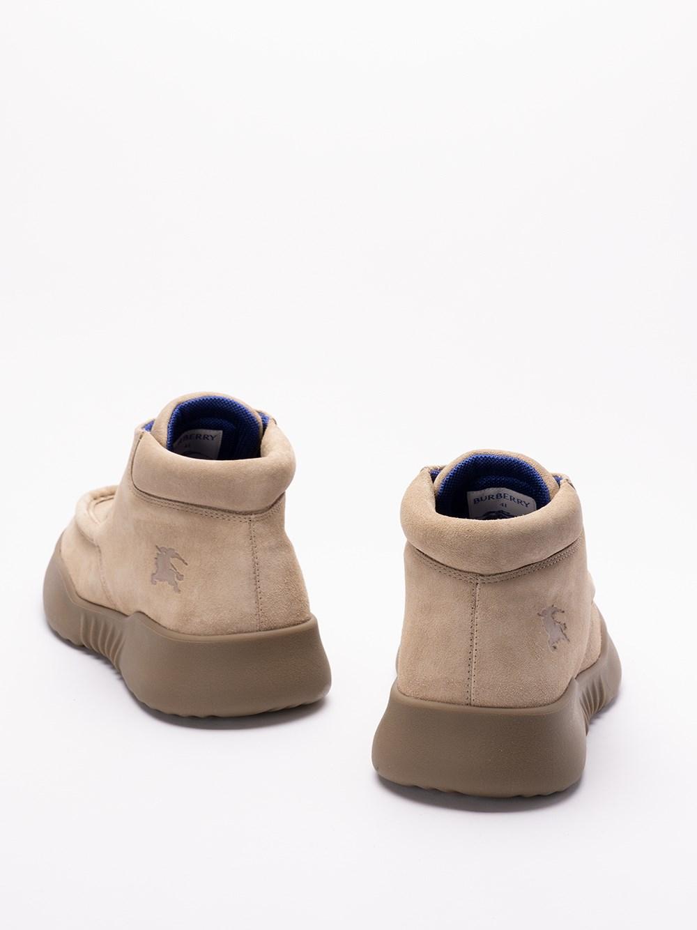 Burberry Suede `Log` Boots Promozione Limitata