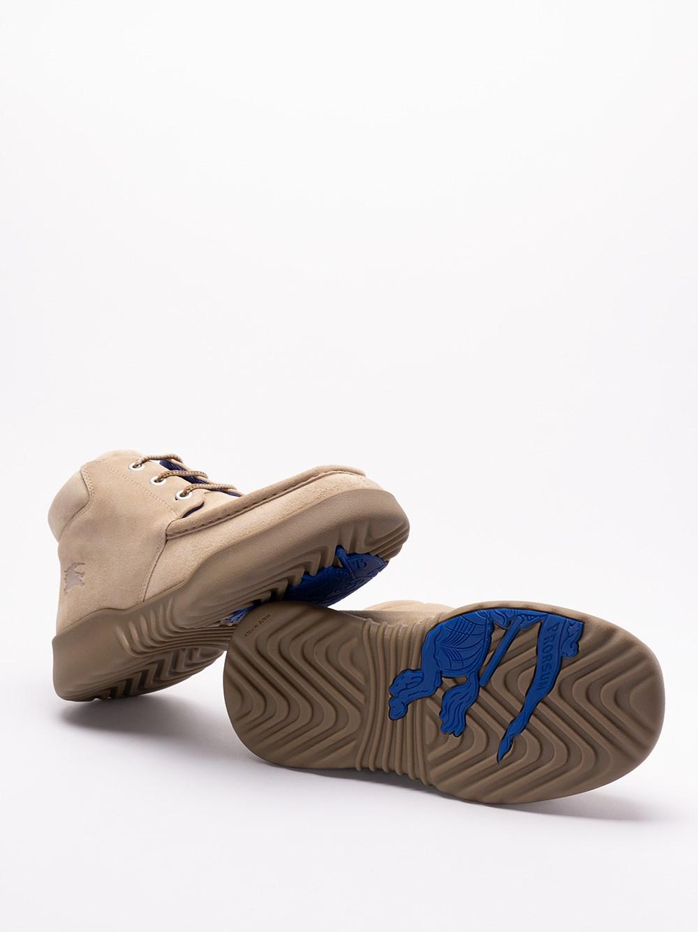 Burberry Suede `Log` Boots Promozione Limitata