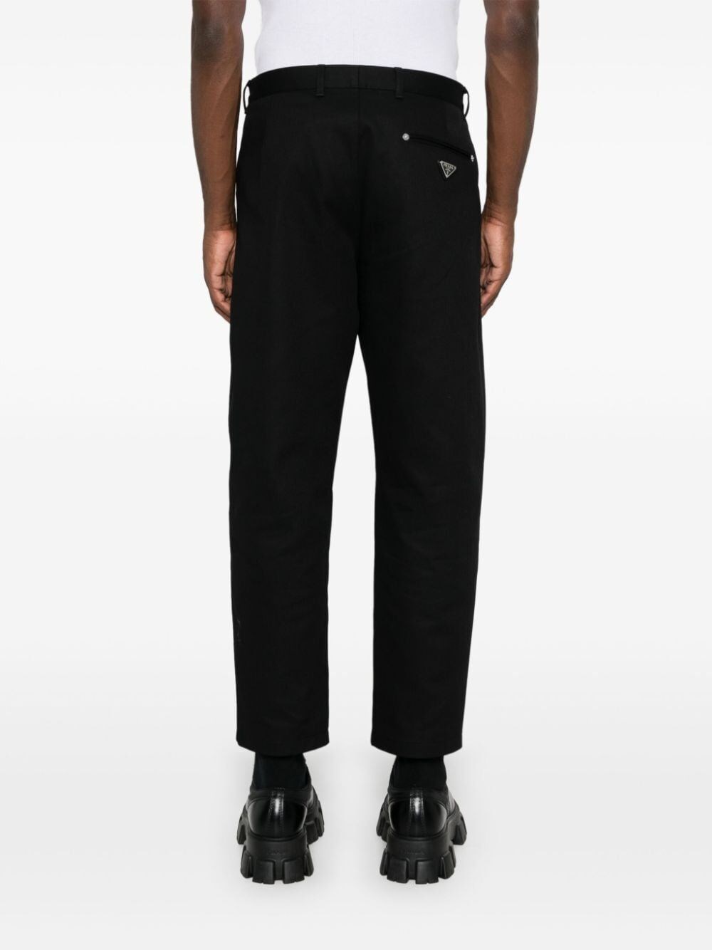 Prada Cotton Pants Sconto di tempo limitato