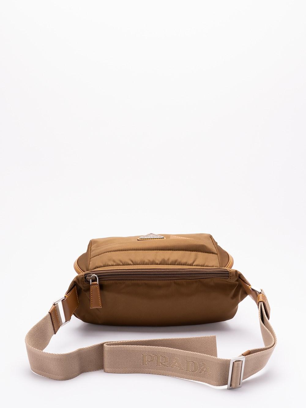 Prada `Re-Nylon` and Leather Shoulder bag Offerta speciale