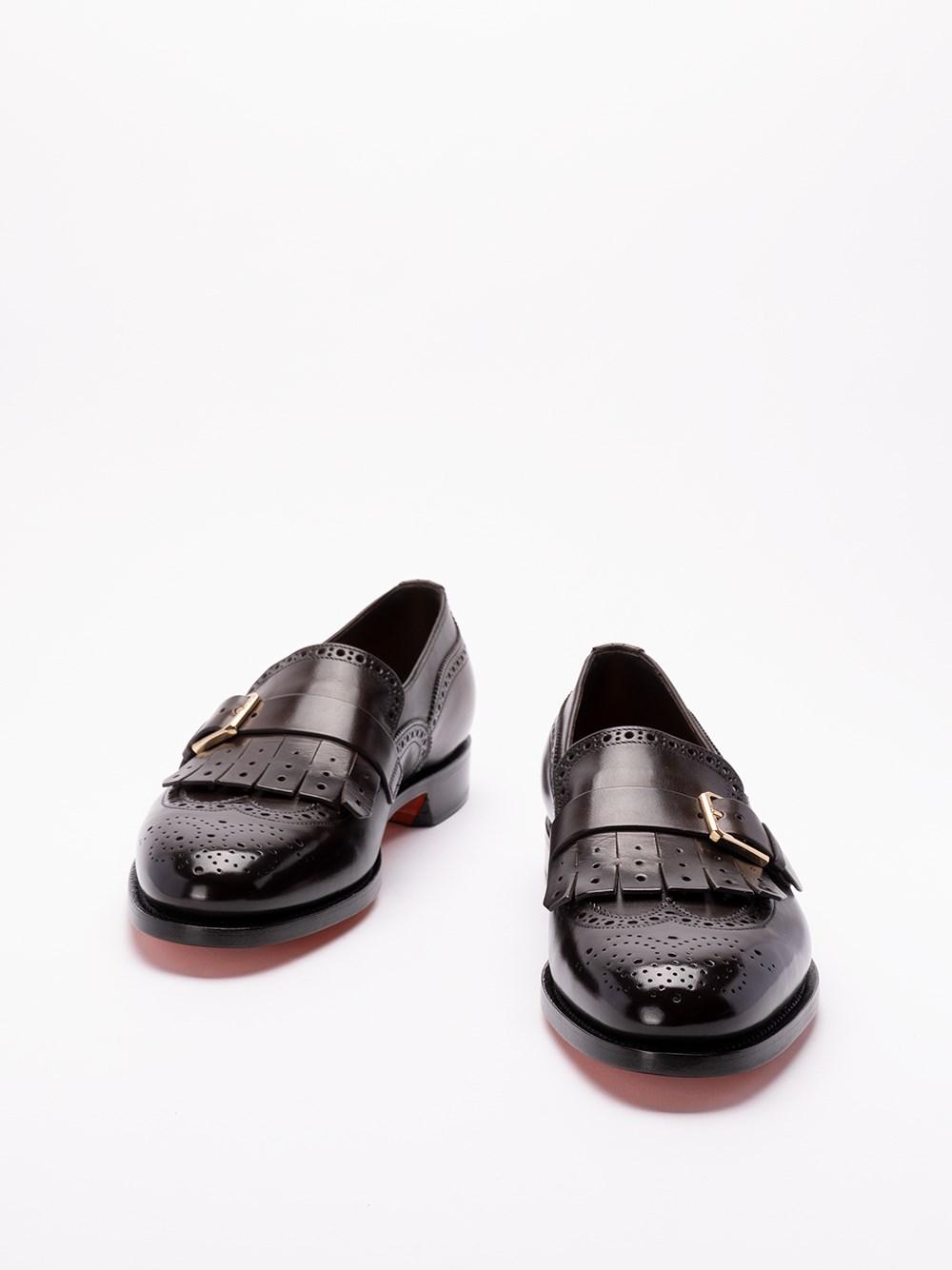 Santoni `Colin` Buckled Loafers Offerta San Valentino