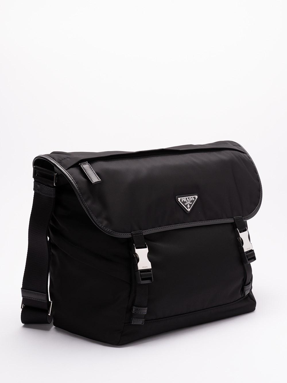 Prada Re-Nylon and Saffiano Leather Shoulder Bag Liquidazione