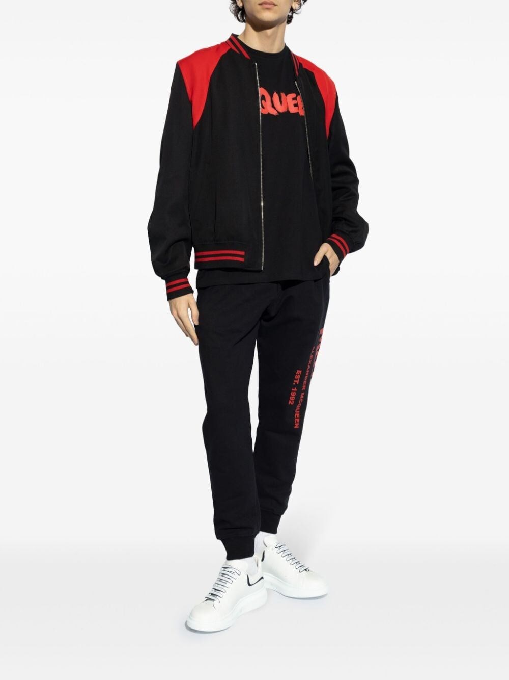 Alexander mcqueen `Graffiti` Print T-Shirt In Linea