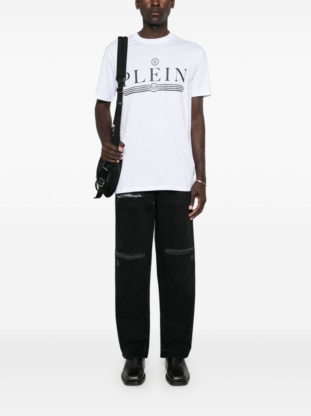 Philipp plein `Tattoo` Round-Neck T-Shirt Sconto