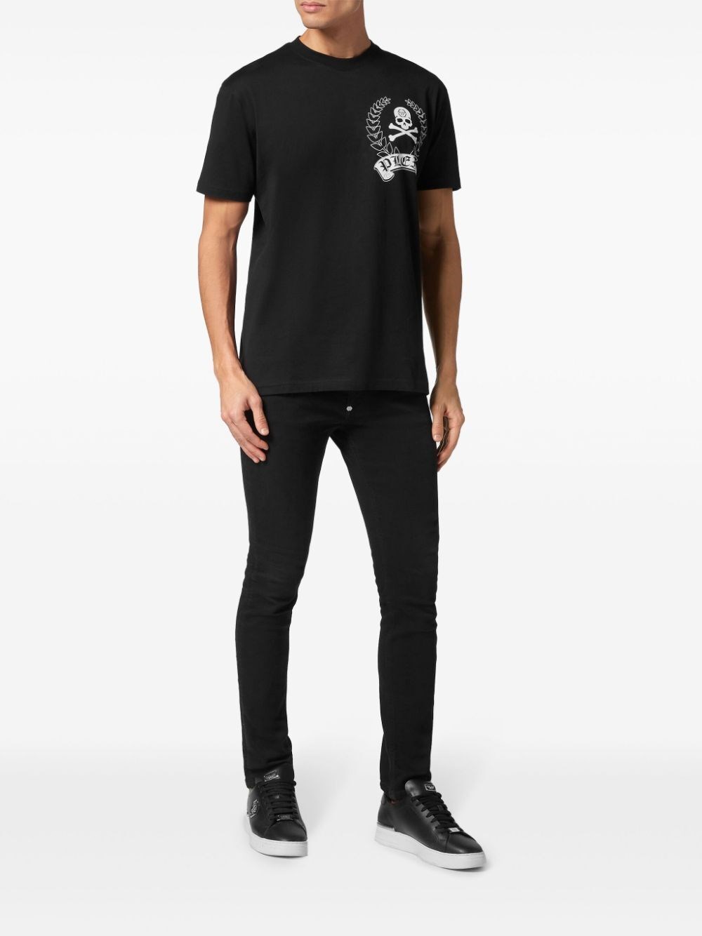 Philipp plein Round-Neck T-Shirt Offerta