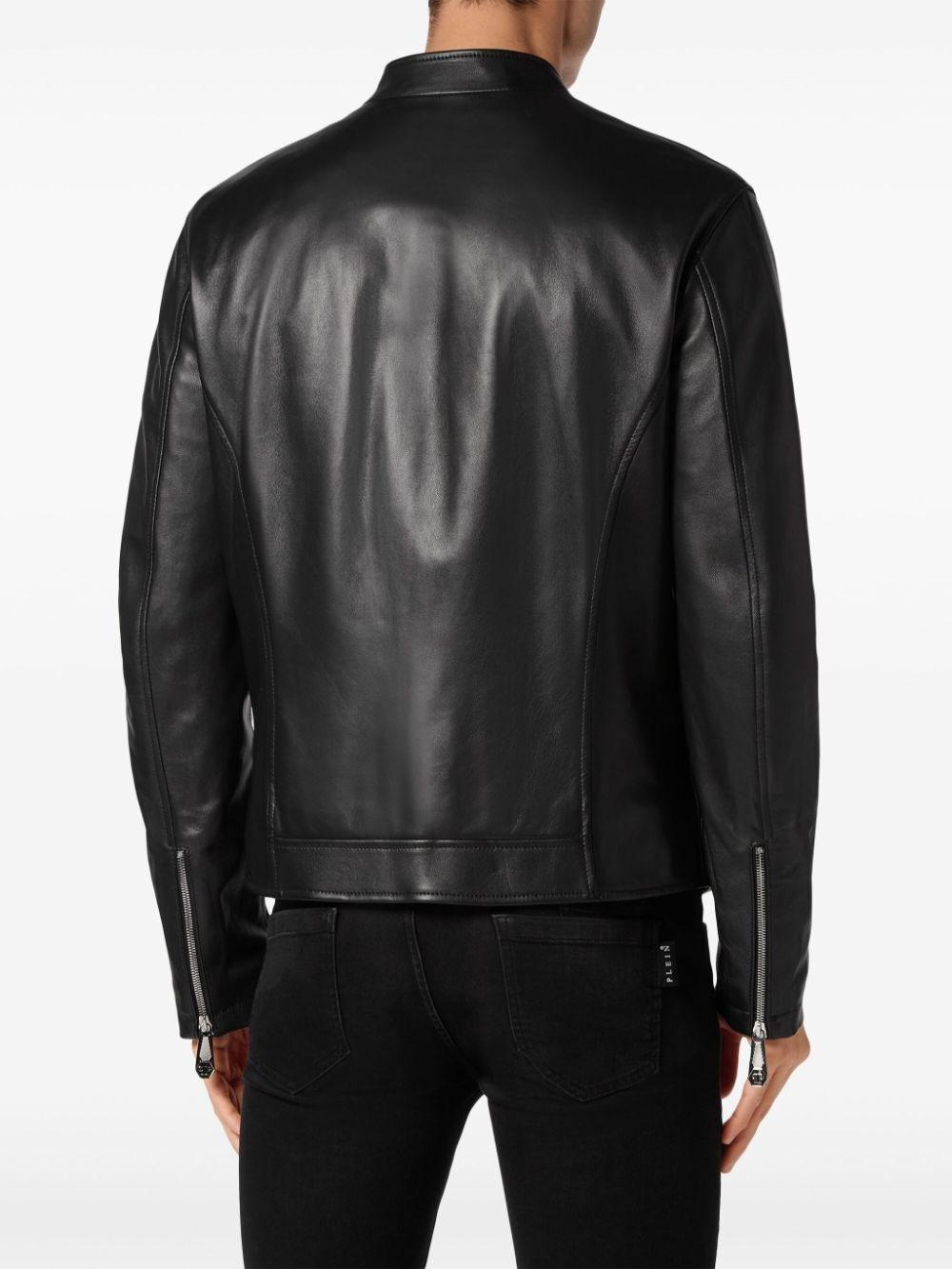Philipp plein Leather Jacket Economico
