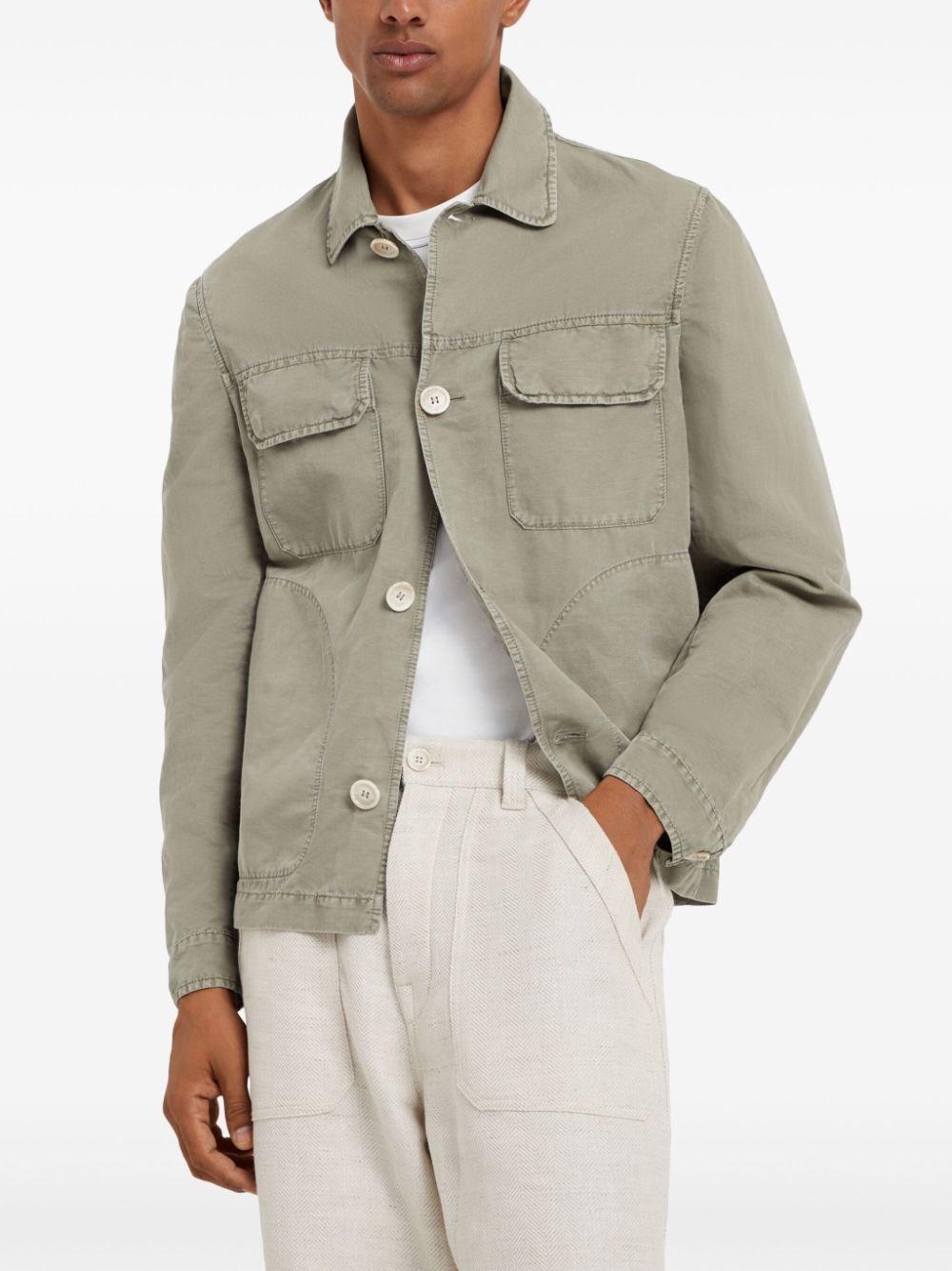 Brunello cucinelli Garment-Dyed Overshirt Negozio online di fabbrica