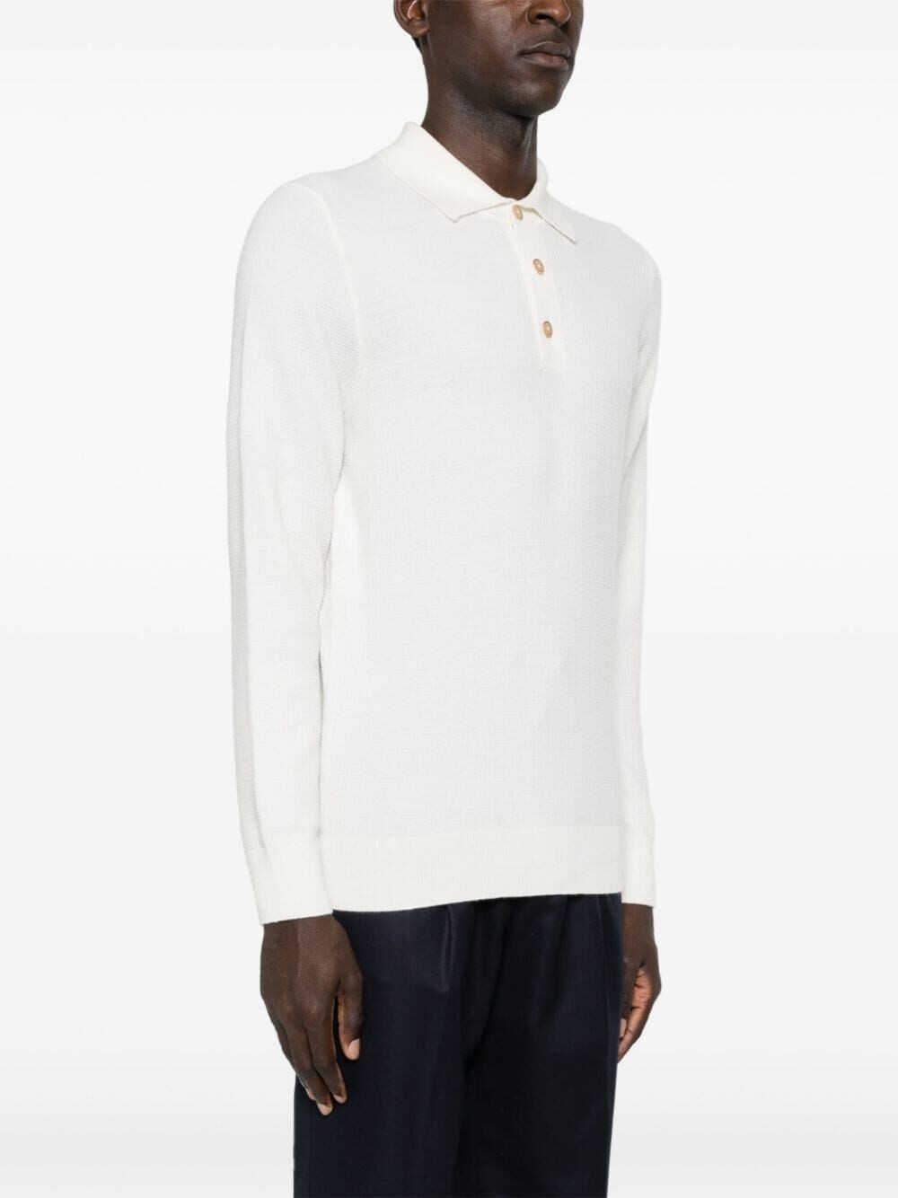 Brunello cucinelli Knit Polo With Long Sleeves Prezzo di fabbrica