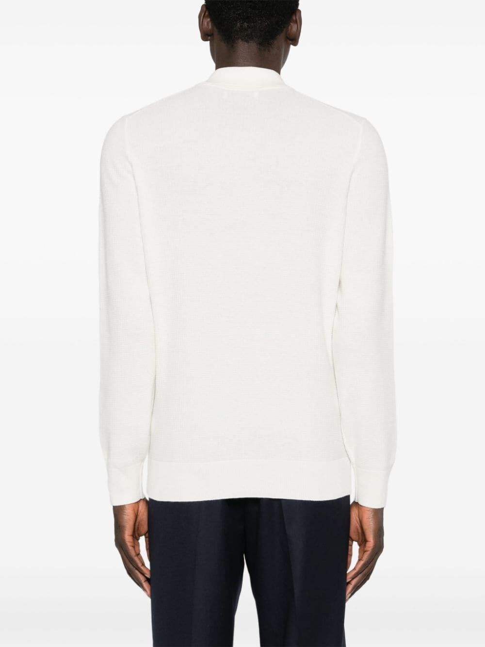 Brunello cucinelli Knit Polo With Long Sleeves Prezzo di fabbrica