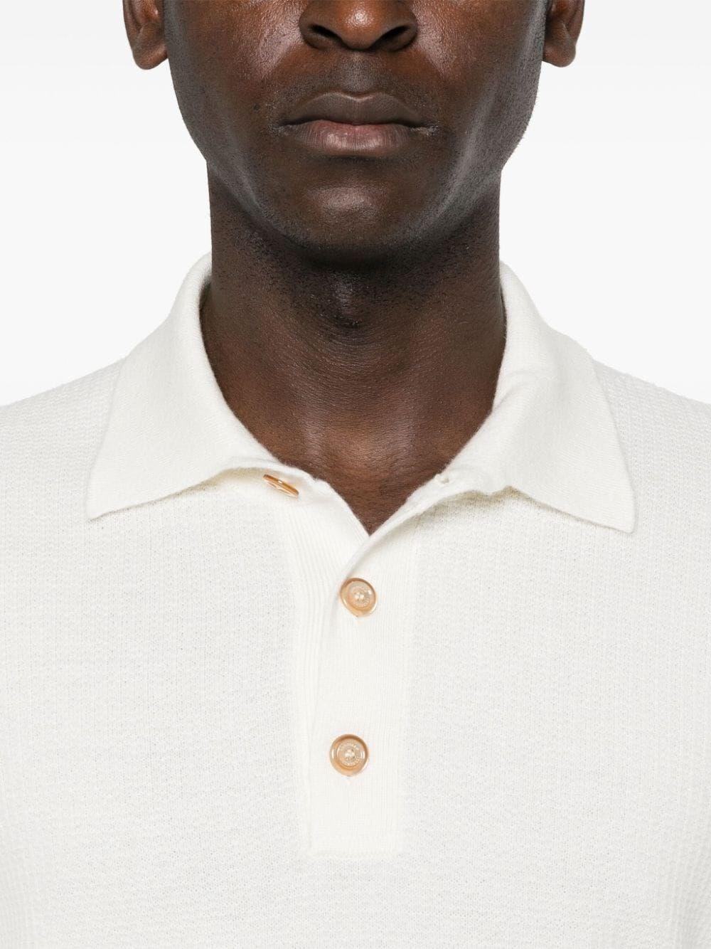 Brunello cucinelli Knit Polo With Long Sleeves Prezzo di fabbrica